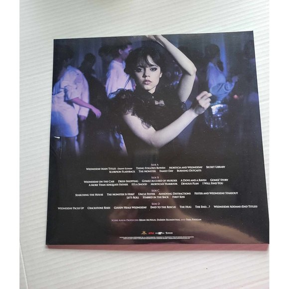 Danny Elfman & Chris Bacon Wednesday Soundtrack Vinyl Purple Goth Shadow LE 500 - Picture 2 of 2